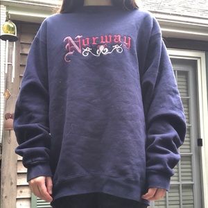 Vintage Norway oversized sweatshirt